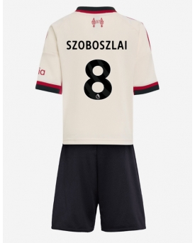 Liverpool Dominik Szoboszlai #8 Maglia Gara Trasferta Repliche 2025-26 Bambino Maniche Corte